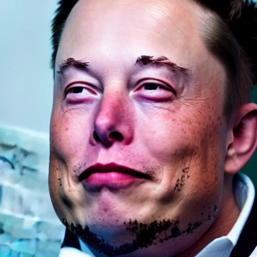 Image similar to elon musk is cyborg