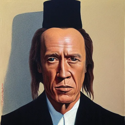 Prompt: painting of david carradine by rene magritte, hd, 4 k, detailed, award winning