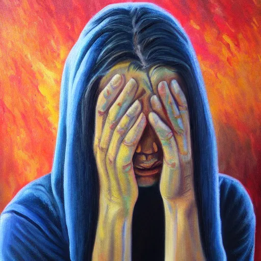 Prompt: i know your pain, oil painting, amazing art