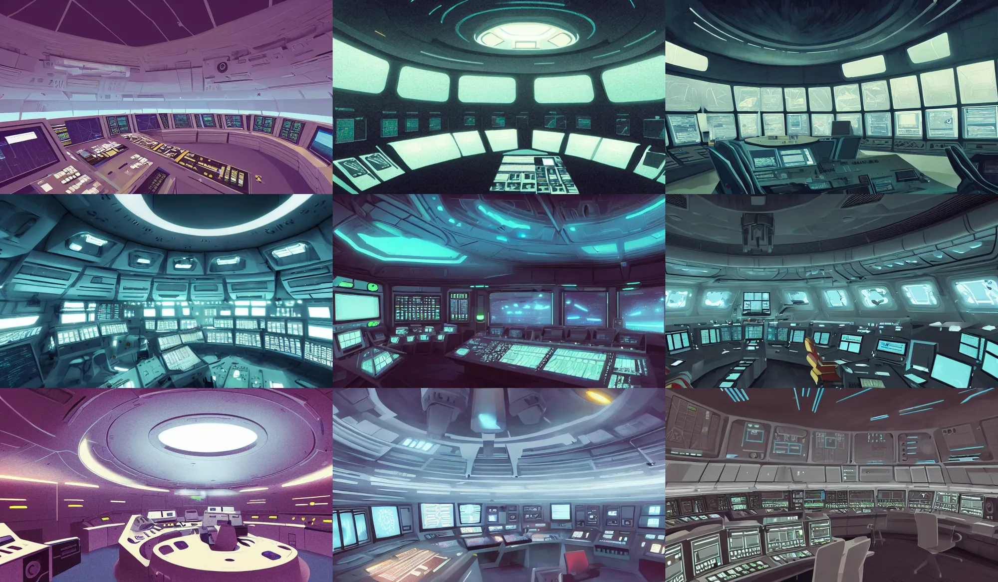 Prompt: interior of starship control room, style of Christopher Balaskas