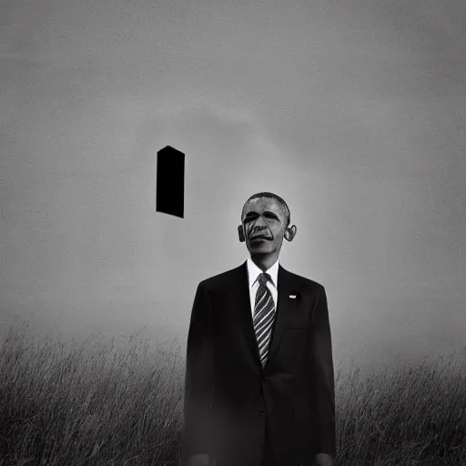 Prompt: a portrait of obama in a scenic environment by clemens ascher