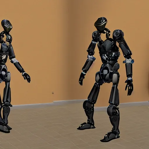 Image similar to Boston Dynamics Atlas robot as Prince of Persia macintosh game character