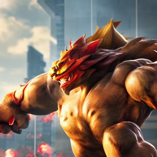 Prompt: bowser, tekken 7, unreal engine, octane render,