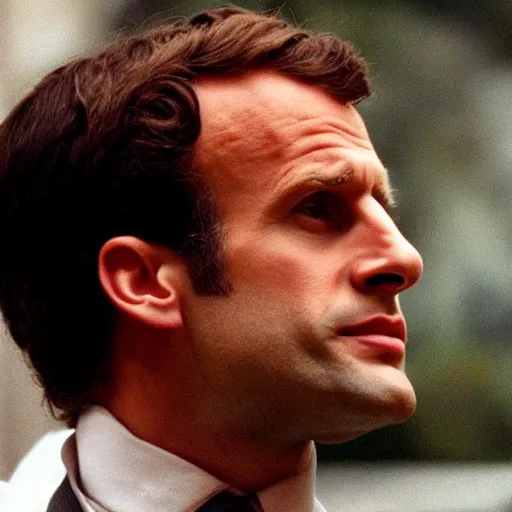 Image similar to Jungle growing on the hair of Emmanuel Macron in American Psycho (1999)