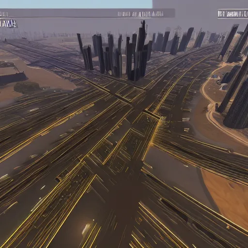 Prompt: gta : dubai, hyperspace