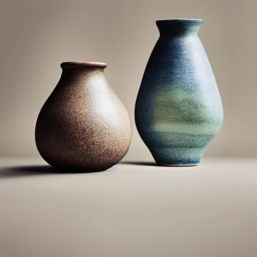Prompt: a product photo of incredibly creative, wildly inventive, and elegant new pottery style by Florian Gadsby, changing the industry, impossible, groundbreaking, stunning quality, shot for pottery magazine, canon C300, high resolution, 1.4, 50mm, bokeh, product photography, highly detailed, sharp focus, HDR
