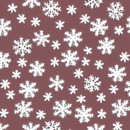 Prompt: snowflakes with little faces in the middle