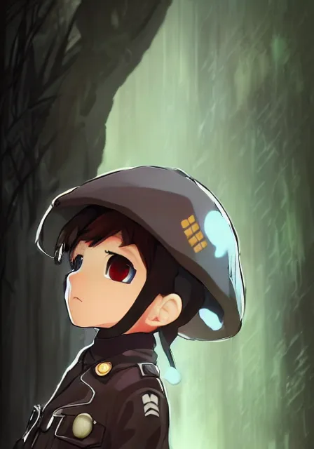 Image similar to beautiful little boy in nazi uniform doing nazi salute. red, green, blue and gray pallet color. made in abyss art style, inspired by kris from deltarrune, cute detailed artwork, anatomically correct, soft details, ilya kuvshinov, reflection, perfect composition, mobile wallpaper, illumination, digital art, detailed anime soft face
