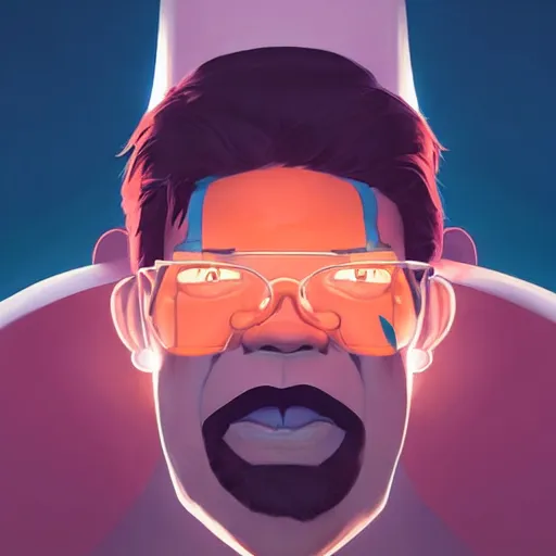 Image similar to face icon stylized minimalist dexter's laboratory, loftis, cory behance hd by jesper ejsing, by rhads, makoto shinkai and lois van baarle, ilya kuvshinov, rossdraws global illumination