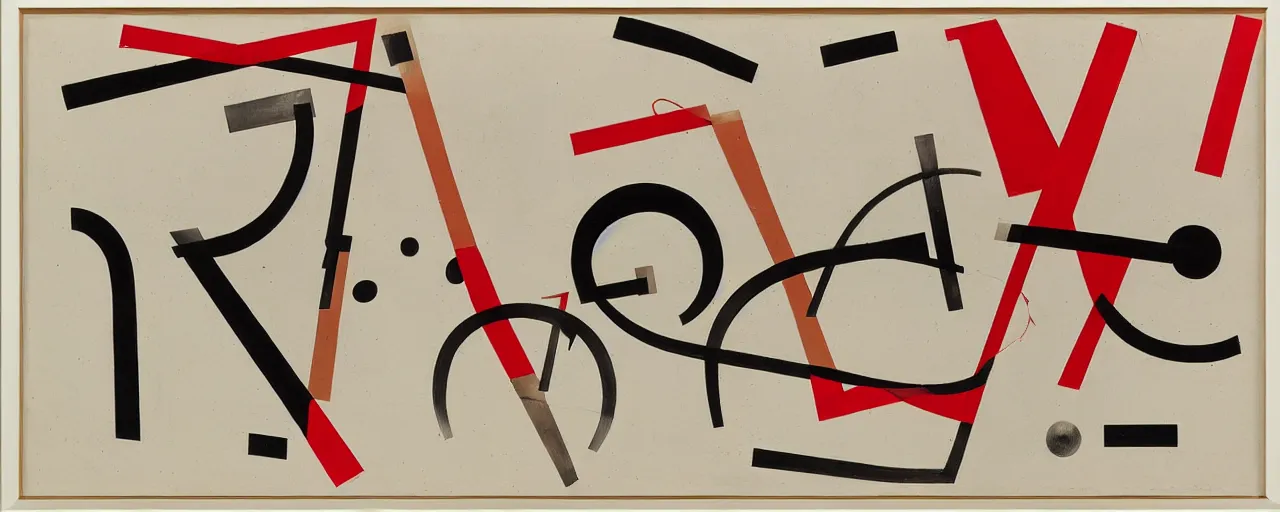 Image similar to a typographic painting of words and letters, by El Lissitzky, oil paint, constructivism, Concrete poetry, abstract, words, Highly Detailed