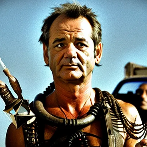 Image similar to bill murray as mad max