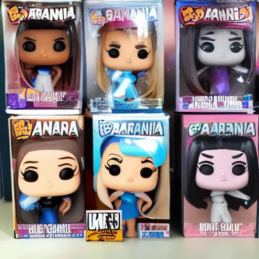 Image similar to ariana grande promoting her new funko pop