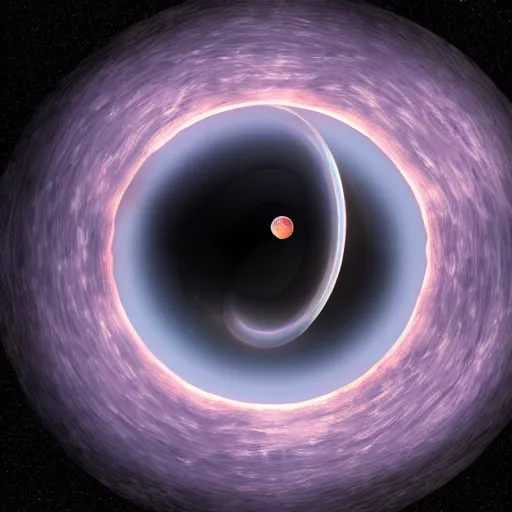 Image similar to a black hole, inside a globe, mirrors, 3 d, ouroboros