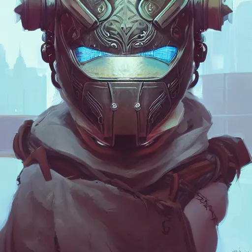 Image similar to cyberpunk viking helmet mask warrior goddess robot ninja fantasy, art gta 5 cover, official fanart behance hd artstation by jesper ejsing, by rhads, makoto shinkai and lois van baarle, ilya kuvshinov, ossdraws