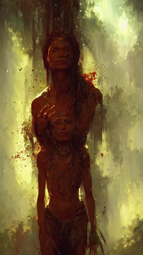 Image similar to The Ayahuasca Spirit, by Greg Rutkowski