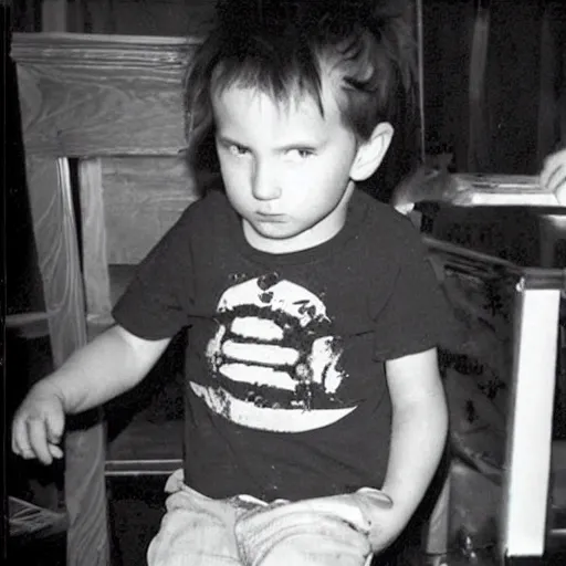 Image similar to Trent Reznor at his 3rd birthday party