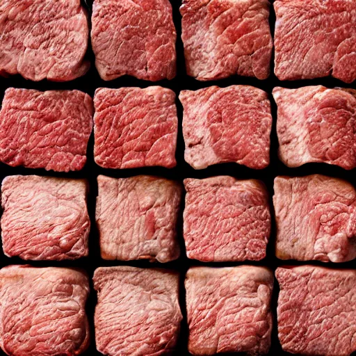 Prompt: meat bricks texture