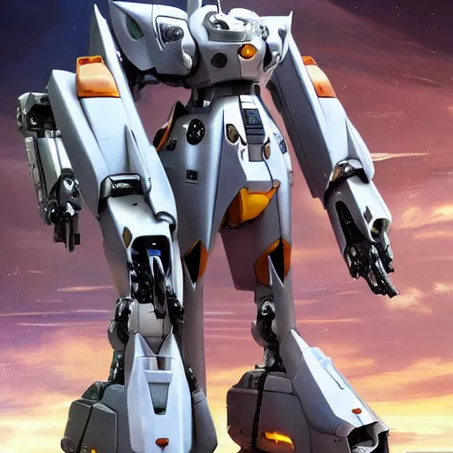 Image similar to futuristic sphinx mecha, lion body, sepal helmet, mythical mecha, rococo, sci - fi movie, floral details, 8 k hd resolution, sazabi, barbatos mobile suit, bandai box art, star wars, makoto kobayashi, frank gehry, raymond swanland