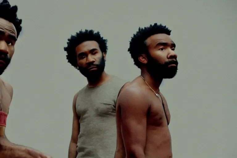 Image similar to still from childish gambino this is america outtake