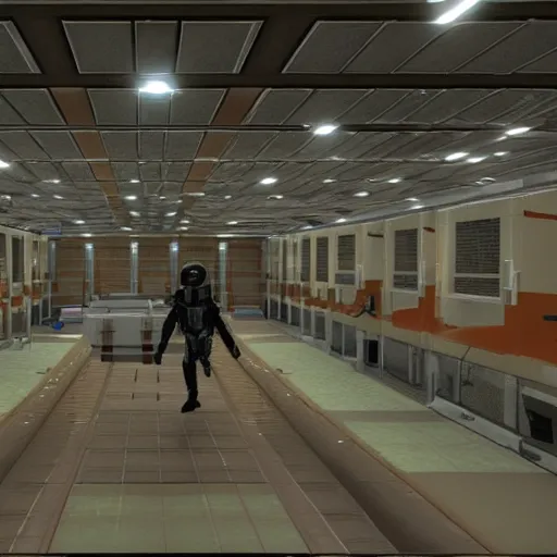 Image similar to inside the black mesa research facility