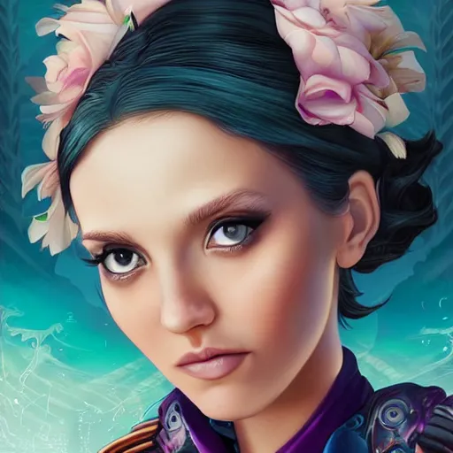 Image similar to sarah down finder portrait Pixar style by Tristan Eaton Stanley Artgerm and Tom Bagshaw.