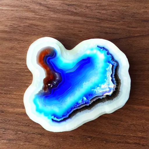 Image similar to waves made of agate