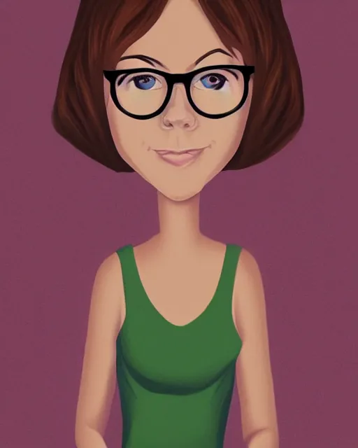 Image similar to a portrait of Velma Dinkley in the style of fantasy art