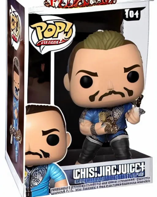 Image similar to Chris Jericho wrestler Funko Pop. Photographic, photography