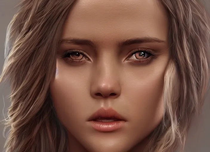 Prompt: award winning intricate highly detailed artwork featuring a hyper - realism digital portrait of the most beautiful woman in the world, zbrush, perfect eyes. by artstation, deviant art.