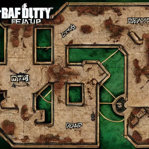 Image similar to d & d battlemap fort battlemap call of duty black ops 4 multiplayer map design symmetrical