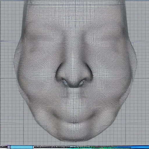 Prompt: face unwrapped uv map