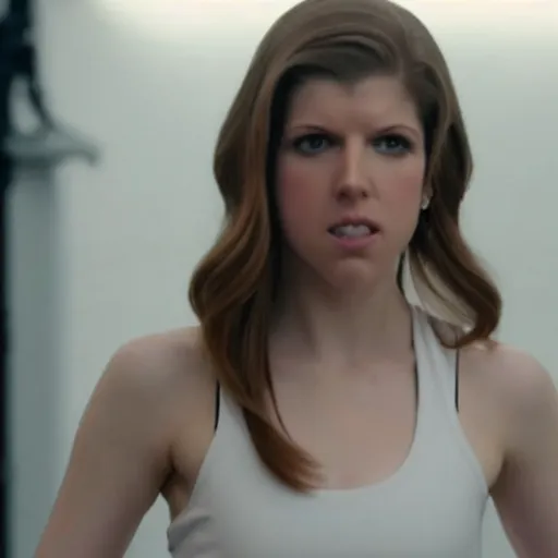 Prompt: still of Anna Kendrick as Yvonne Drago in Rocky IV remake 2029