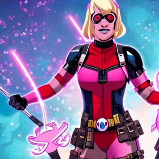 Prompt: A still of Gwenpool in Deadpool 3 (2023)