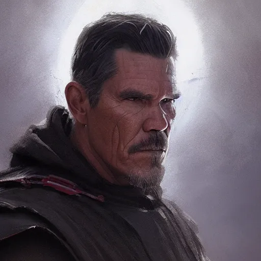 Image similar to A portrait of Josh Brolin, sith, star wars art, art by greg rutkowski, matte painting, trending on artstation