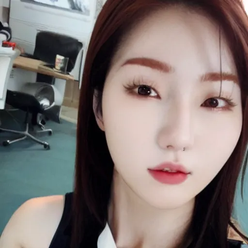 Prompt: korean female idol selfie
