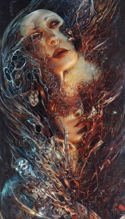 Image similar to The end of an organism, by Karol Bak, by Gainax Co,