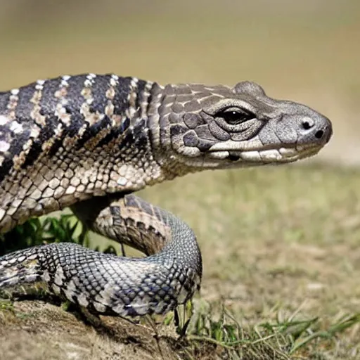 Image similar to rattlesnake morphed with a hawk,hybrid animal