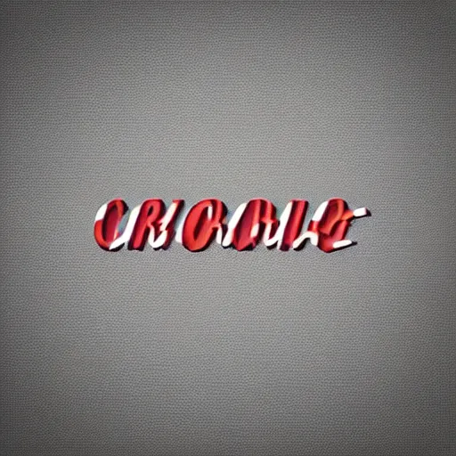 Prompt: chrome retrofuturistic lettering that says oli