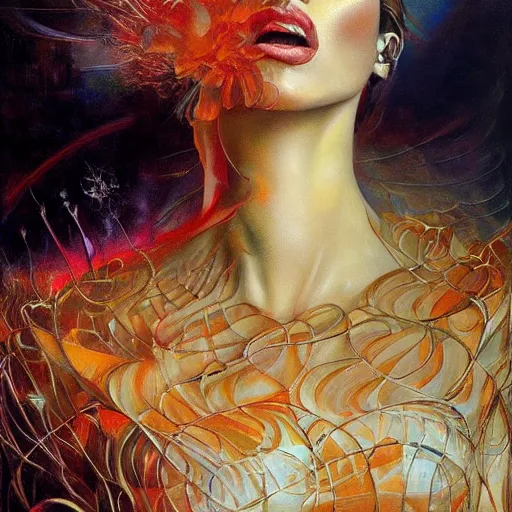 Image similar to full body portrait by Karol bak