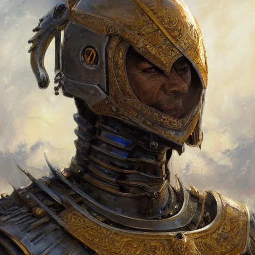 Image similar to bonk as a realistic fantasy knight, closeup portrait art by donato giancola and greg rutkowski, digital art, trending on artstation, symmetry!!