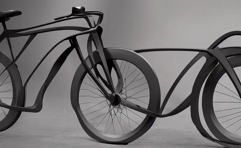 Image similar to Concept bicycle designed by Tesla, professional photo