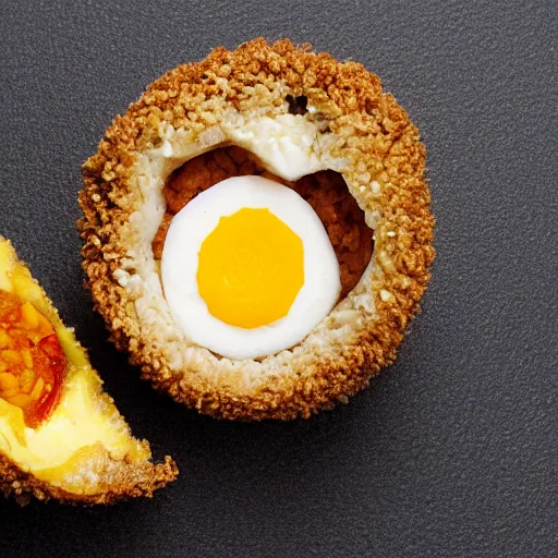 Image similar to emoji of a scotch egg