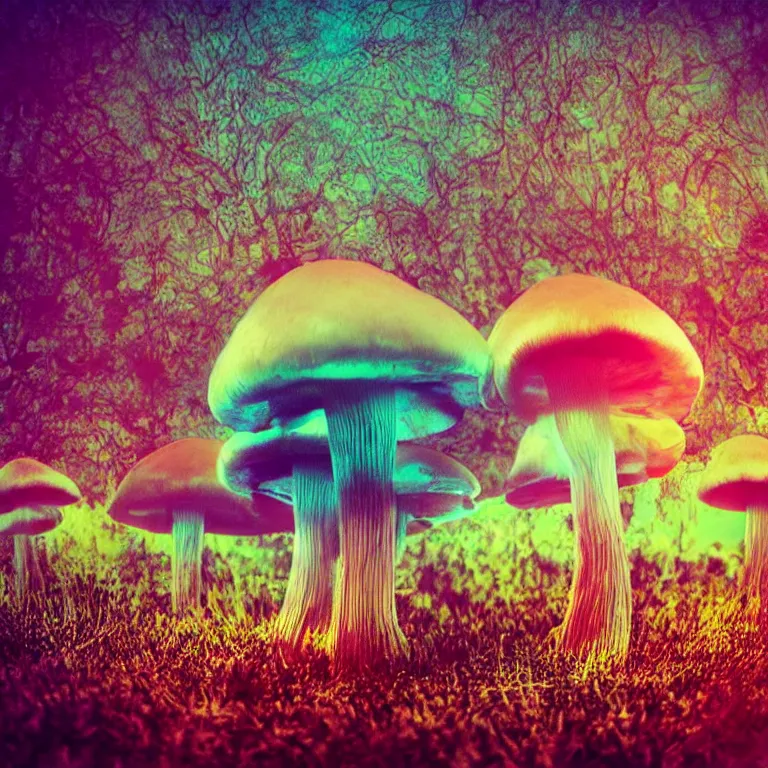 Prompt: double exposure of dally life, symbols of live, explosion, cyber mushroom city, love is the most relevant theme, 8 k resolution, artistic mode, artistic, trending on instagram, long exposure, love art, serious, fantasy and dreams vibes, mushrooms style and macro style, colorful picture, spring vibes