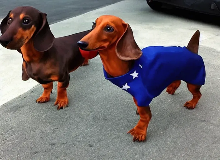 Prompt: Dachshund as Joe Biden