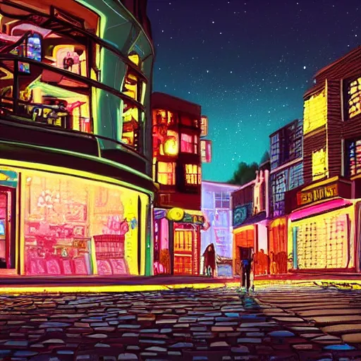 Prompt: A hyperrealistic concept art of a city where everything is made up of bright glowing light, peaceful, relaxed, chill, joyful