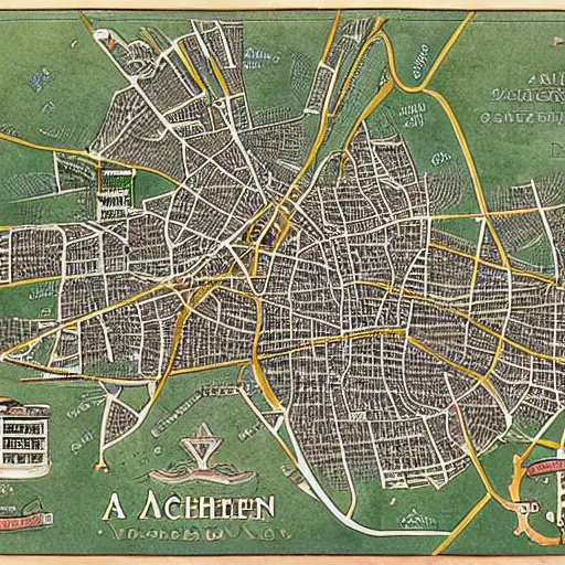 Image similar to a map of aachen.