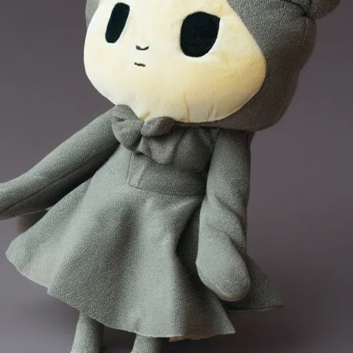 Prompt: cute fumo plush of the quiet girl who knows all the gossip in town