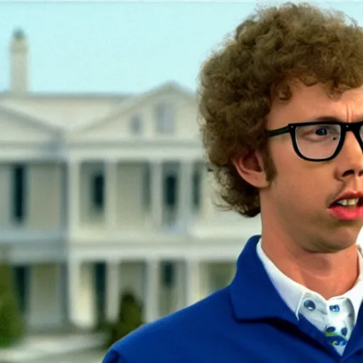 Prompt: napoleon dynamite is elected president of the united states, 4k, realism