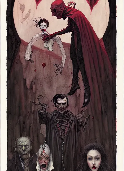 Image similar to dracula by chiara bautista and beksinski and norman rockwell and greg rutkowski weta studio, and lucasfilm