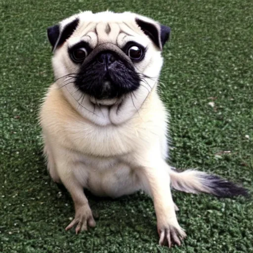 Image similar to a pug ferret hybrid